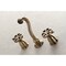 Kingston Brass KS3023RX Two-Handle Wall Mount Tub Faucet, Antique Brass KS3023RX - alternate 4